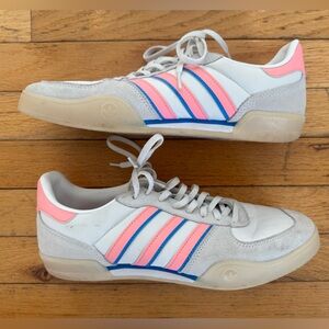 adidas Original Indoor Handball Sneakers with unique Pink & Blue Stripes